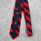 Haggar Red Blue Stripe 75% Silk 25% Polyester Men's Neck Tie NWOT