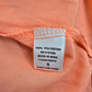 Valerie Stevens Orange Coral Short Sleeve V Neck Hi Low Blouse Top Shirt Small