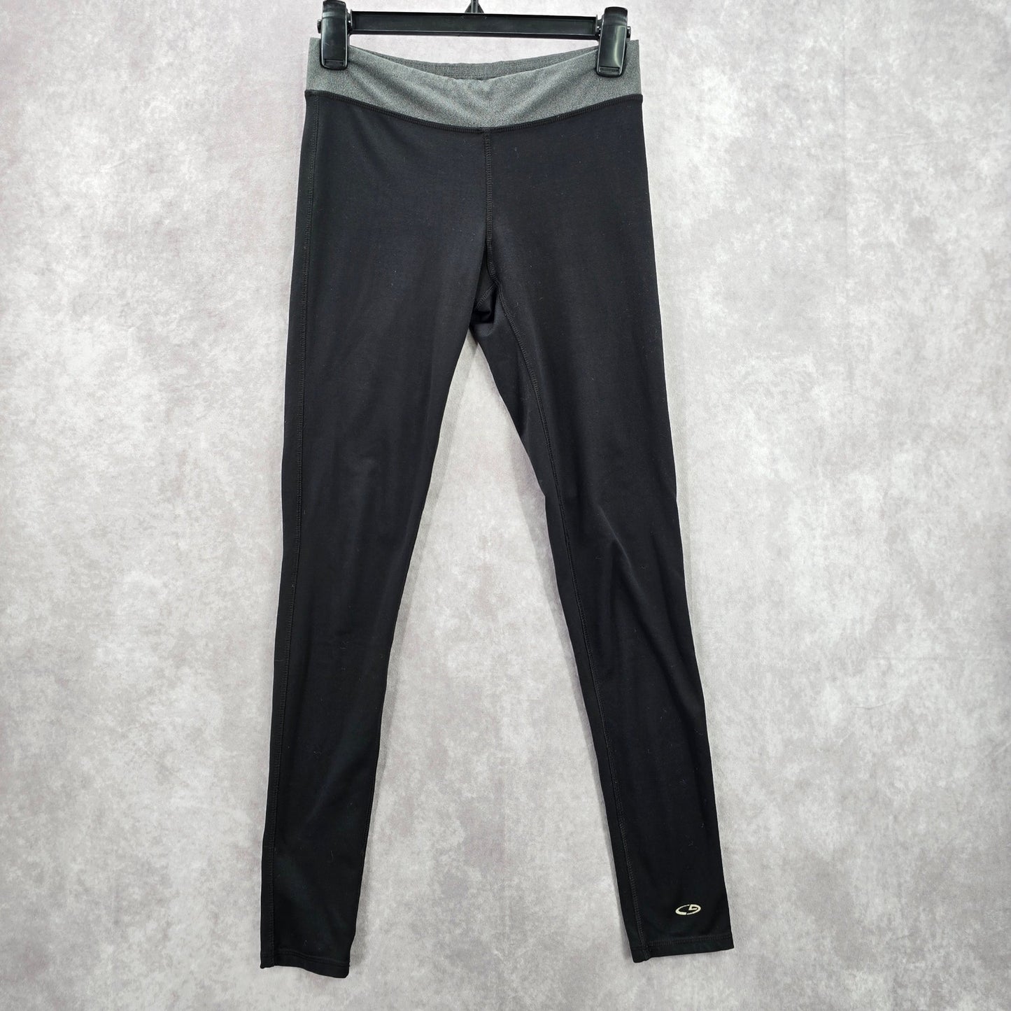 Champion Black Gray Long Active Legging Pants Bottoms Small