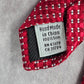 Geoffrey Beene Red Geometric Stripe Dot 100% Silk Men's Neck Tie NWOT