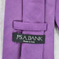 Jos. A. Bank Purple Black Solid 100% Silk Italy Men's Neck Tie