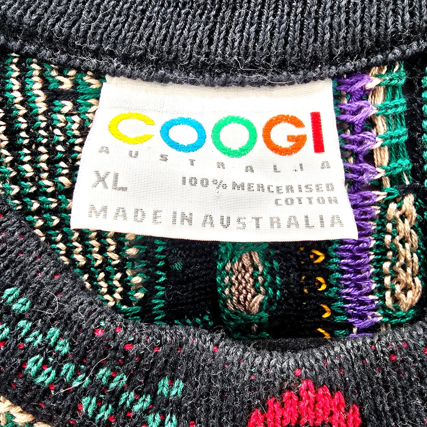 Coogi Vintage Crewneck Knit Australian Sweater Pullover Extra Large