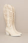 SAMARA-EMBROIDERY WESTERN KNEE HIGH BOOTS