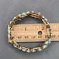 Zara Blue Floral Elastic Stretch Costume Bracelet Fashion Jewelry NWOT JB4-14