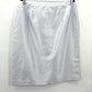 Larry Levine Suits Silver Pencil Zipper Knee Length  Bottom Skirt Plus 18