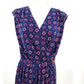 Michael Kors Purple Wrap Pattern Sleeveless Knee Length Dress Medium