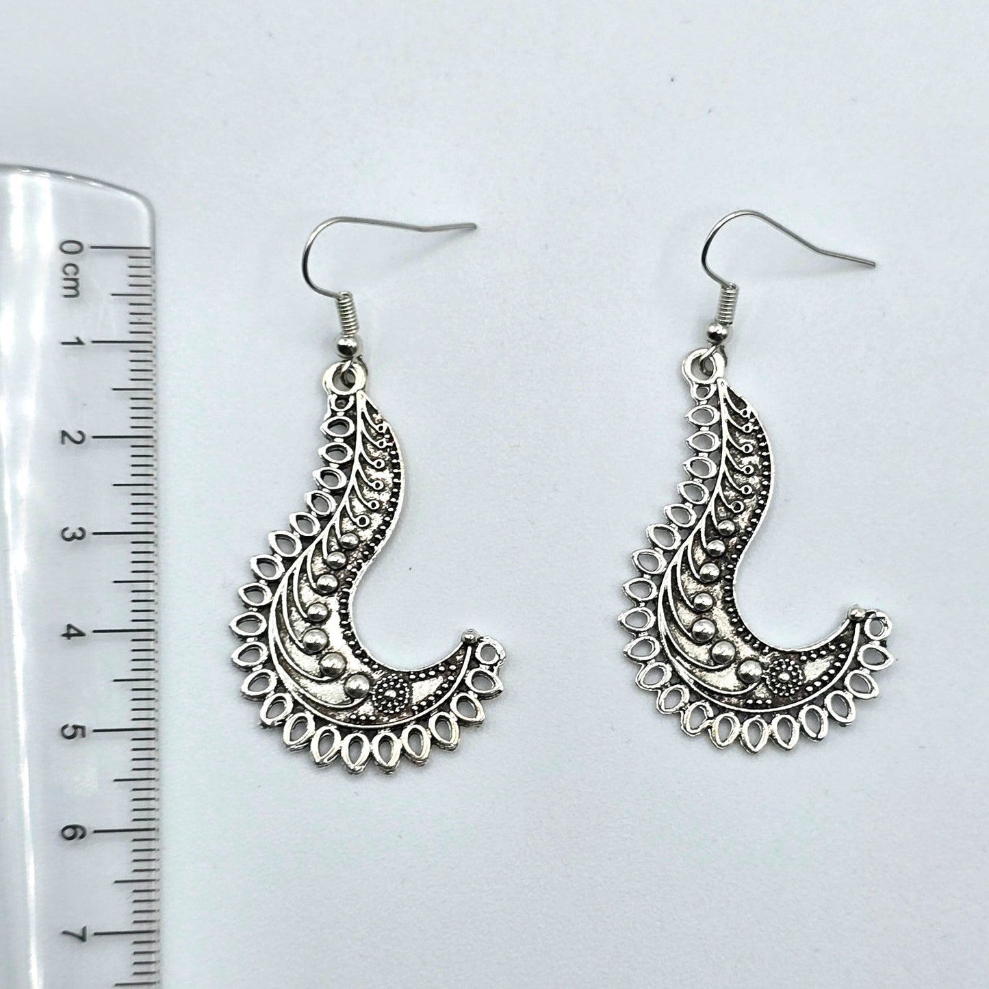 Zara Silver Dangle Hoop Stud Earring Fashion Jewelry NWT ZB01 #05