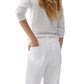 Mango White Girls Braided Belt Jeans Denim Cotton Pants Kids Size 10 NWT