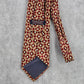 Roundtree & Yorke Red Gold Geometric Link 100% Silk Men's Neck Tie NWOT