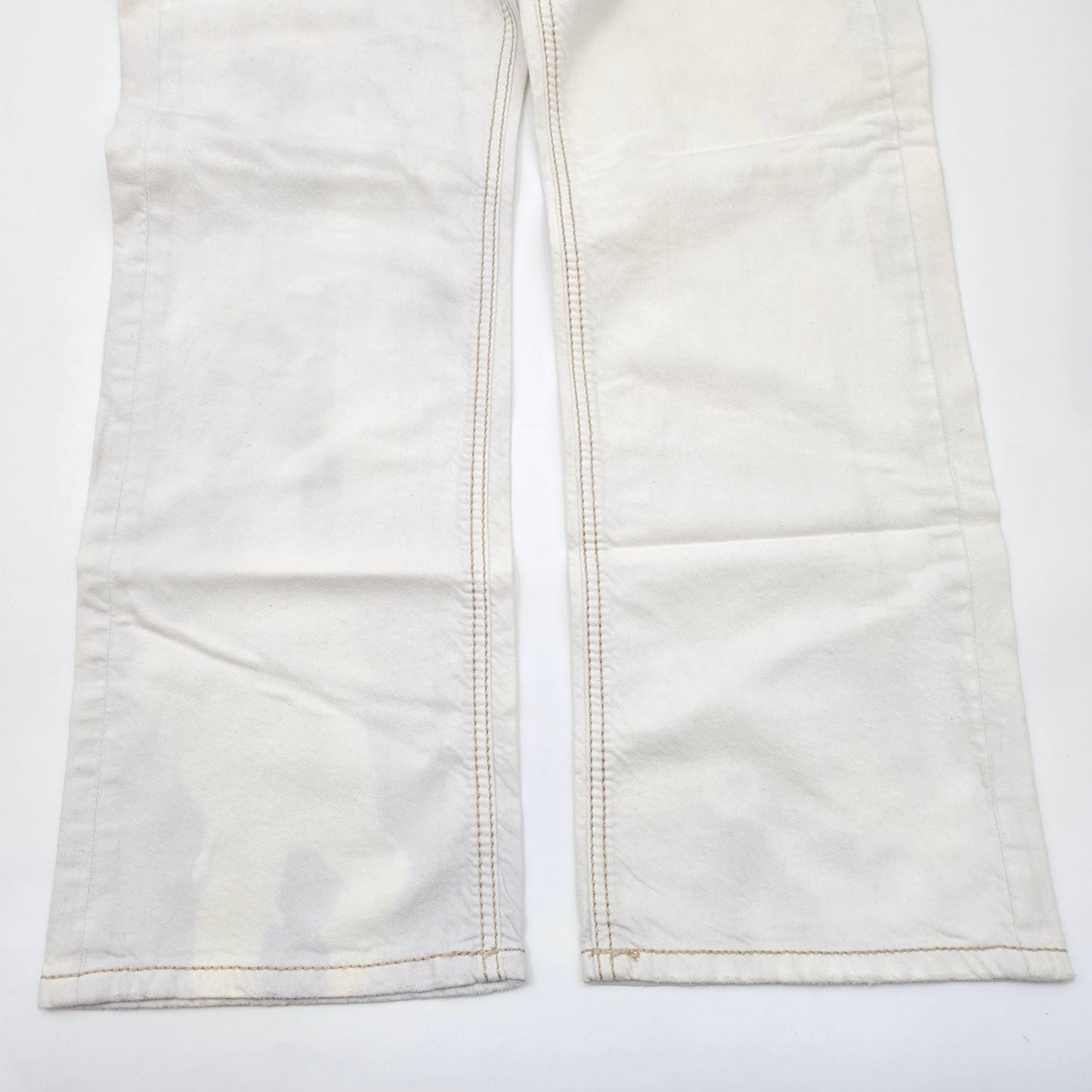 Buffalo David Bitton White Denim Jeans Pants Bottoms Mens Straight 34x30