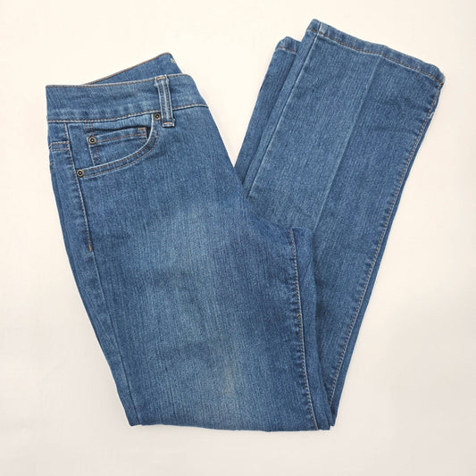 Sonoma Life + Style Original Straight Blue Denim Jeans Pants 4 Petite Short