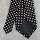 Pierre Cardin Black Pink Square Geometric Executive Silk Neck Tie Men's