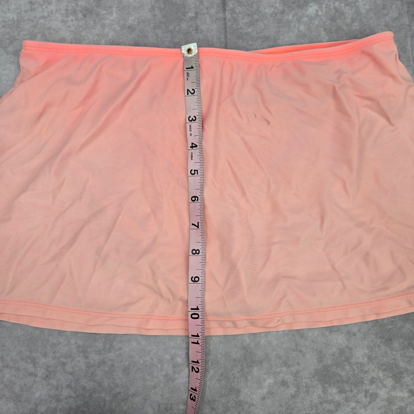 Time and Tru Orange Skort Medium 8-10 Skirt Bikini Bottom Swimwear