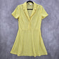 H&M Divided To All The Boys I've Loved Before Yellow Retro Mini Dress Small