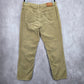 Tommy Hilfiger Tan Khaki Corduroy Straight Slim Stripe Pants Bottoms Men's 36x30