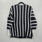 Zara Black White Stripes Sweater Pullover Extra Large XL