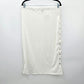 Shein White Stripe Button Pull On Midi Skirt Large 12