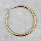 Zara Gold Large Thick Hoop Dangle Earrings Fashion Jewelry JB2-2