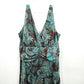 Cato Brown Green Floral Sleeveless Knee Length Dress Plus 22W