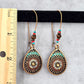 Zara Leaf Floral Dangle Long Gem Bead Hook Earrings Fashion Jewelry JB2-8