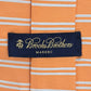 Brooks Brothers Makers Orange Stripe Pure Silk Italy Men's Neck Tie NWOT