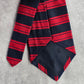 Brooks Brothers Red Navy Blue Stripe Silk Men's Neck Tie NWOT