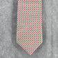 Vitali K Pink Gray Geometric 100% Microfiber Handmade Men's Neck Tie NWOT