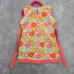 Pink Floral Fruit Print Summer Tunic Sleeveless Cotton Top Girls Toddler 5T