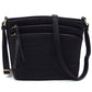 Fashion Multi Zip Pocket Crossbody Bag