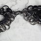 Phoebus Accessories Black Chunky 3 Layer Chain Link Necklace NWT