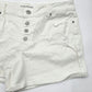 Maurices High Rise Button White Shorts Bottoms Pants Plus Size 18