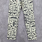 Cat & Jack White Skateboard Print Girls Toddler Leggings Pants Bottoms XS 4/5