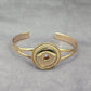 Zara Gold Circle Cuff Adjustable Bracelet Fashion Jewelry NWT