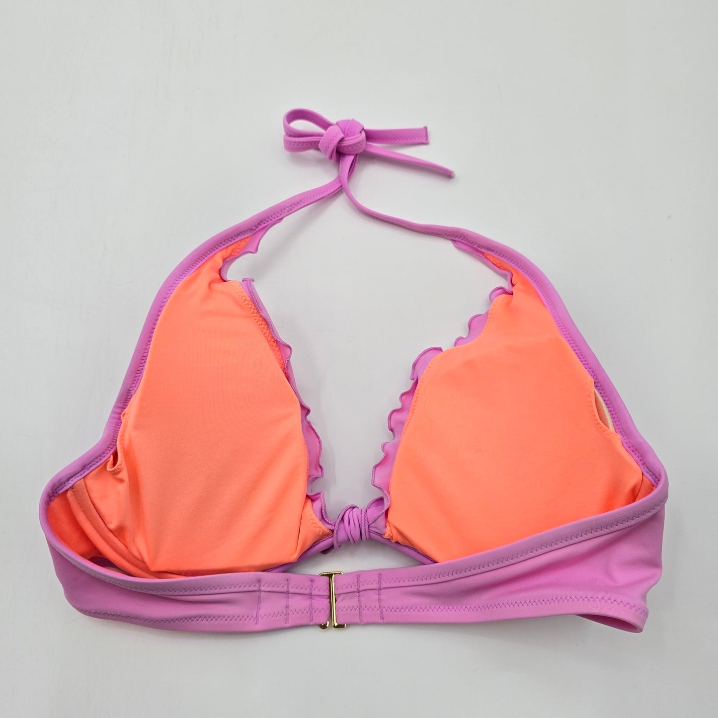 Victoria's Secret Purple Padded Halter M Bikini Top Swimwear 36C Medium