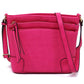 Fashion Multi Zip Pocket Crossbody Bag