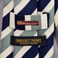 Donald J. Trump President Green Blue Stripe Repp 100% Silk Men's Neck Tie NWOT