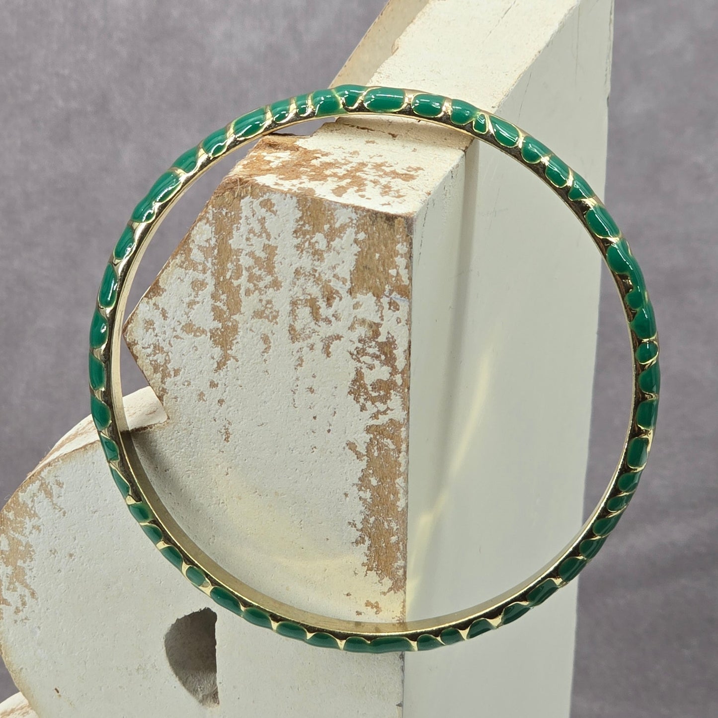 Zara Green Gold Geometric Solid Metal Bracelet Fashion Boho Jewelry NWOT JB4-7