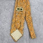 Joseph Abboud Orange Floral 100% Silk Italy Men's Neck Tie NWOT