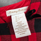 Tommy Bahama Red Black Plaid Tartan Gingham Flare Bow Girls Dress Size 7