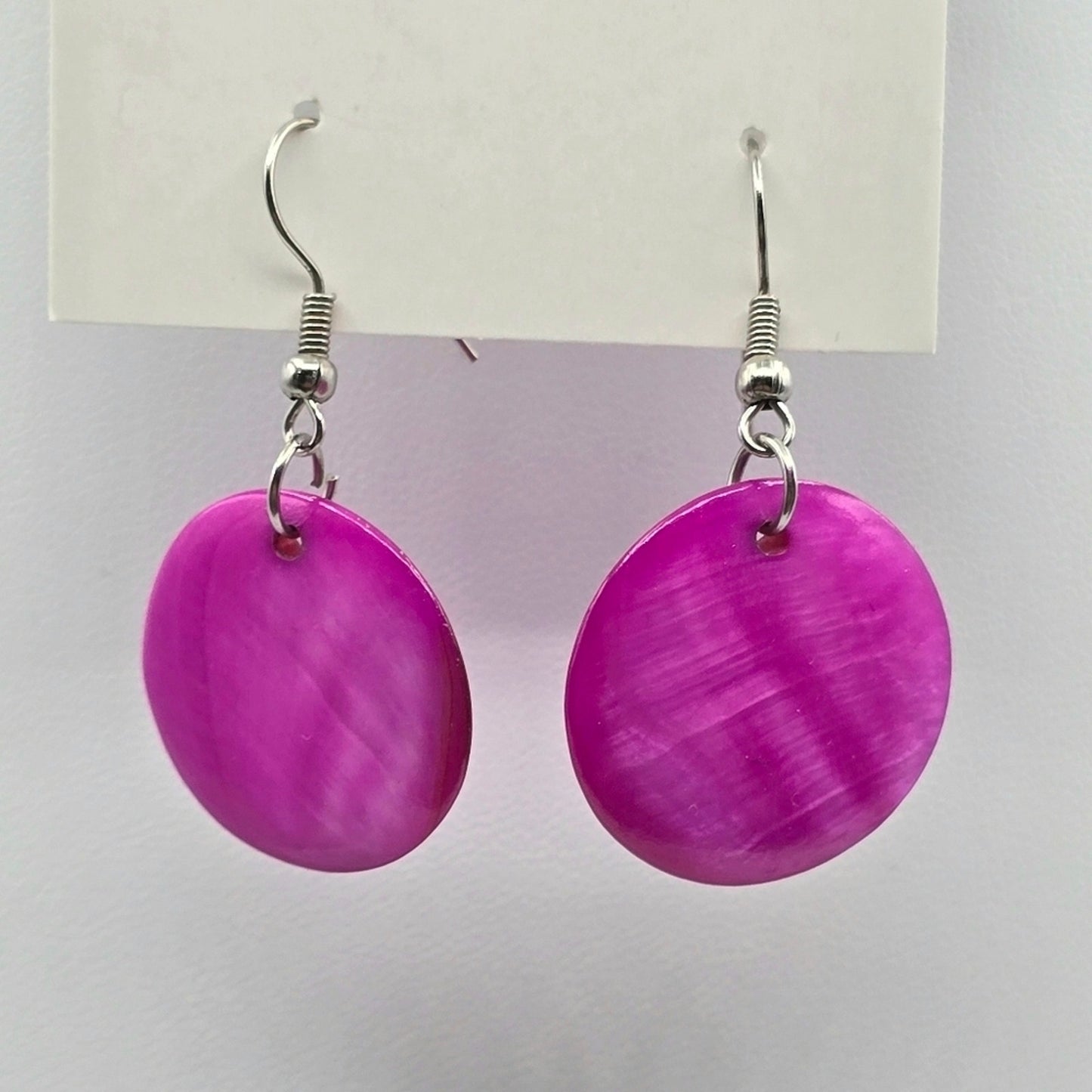 Zara Pink Disc Circle Hook Earrings Fashion Jewelry E54