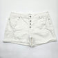 Maurices High Rise Button White Shorts Bottoms Pants Plus Size 18