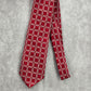 Jos. A. Bank Red White Stripe Geometric 100% Silk Men's Neck Tie NWOT