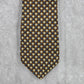 Kenneth Cole New York Brown Blue Geometric Silk Men's Neck Tie NWOT