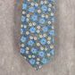 Nautica Blue Gray White Floral 100% Polyester Men's Neck Tie NWOT