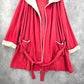 Victoria Secret Pink Sherpa VS Logo Hood M/L Oversized Robe