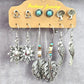 Zara Silver Leaf Bird Sun Boho Hoop Dangle Stud Earrings Fashion Jewelry JB2-74