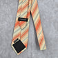 Van Heusen Orange Gray Stripe 100% Silk Men's Neck Tie NWOT