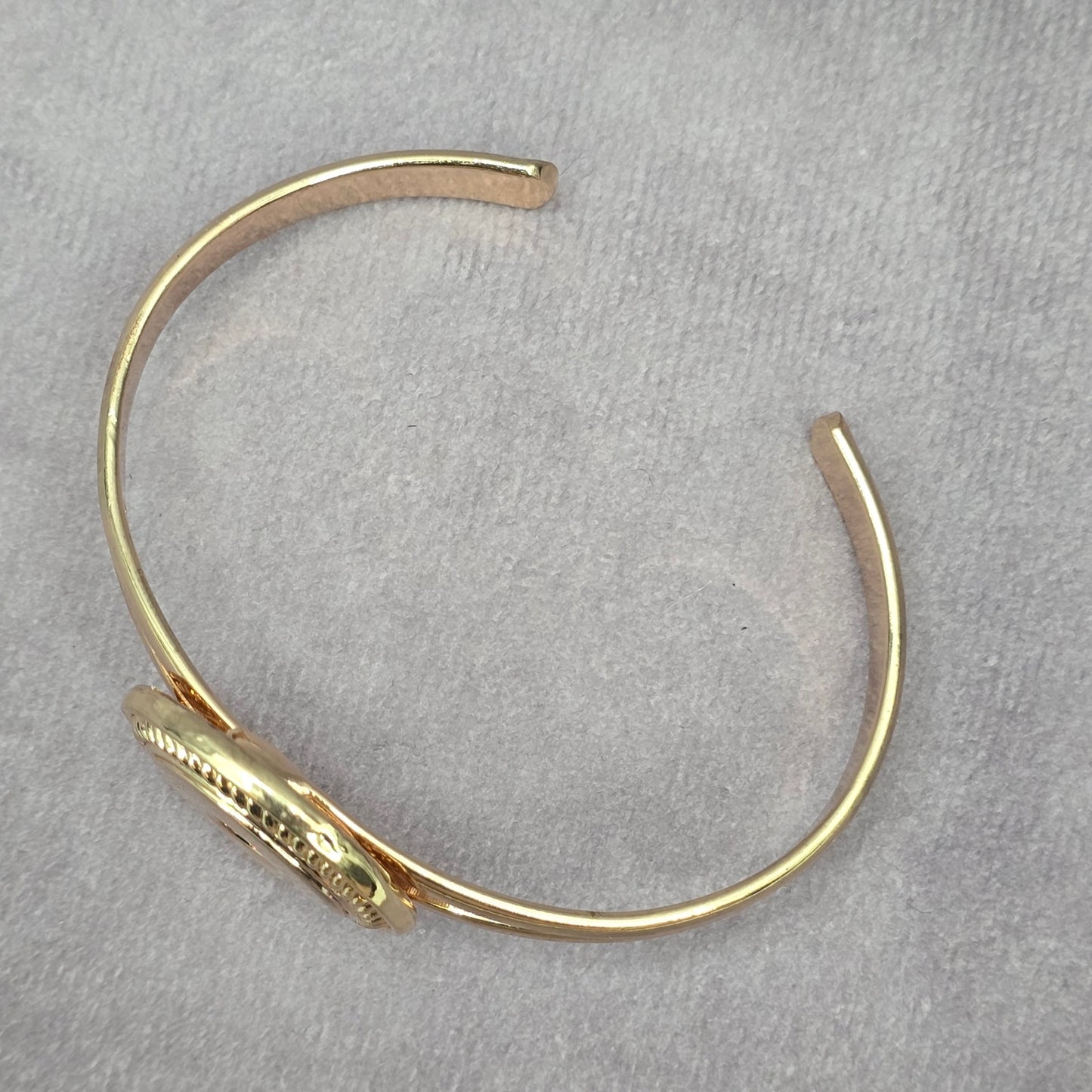 Zara Gold Circle Cuff Adjustable Bracelet Fashion Jewelry NWT