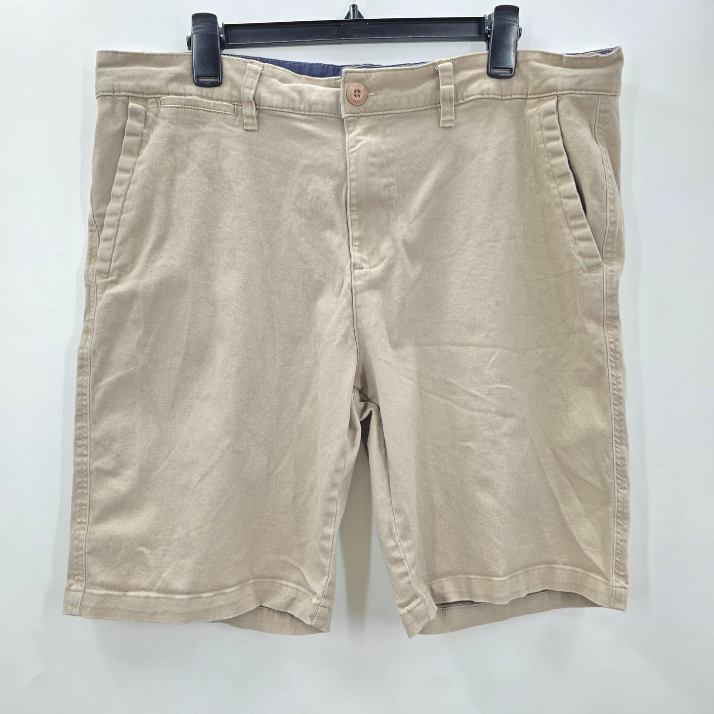 Rugby University Khaki Tan Stretch Shorts Pants Medium