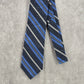 Stafford Navy Blue Gray Stripe Men's Neck Tie NWOT